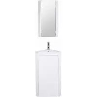 MOB-IN Ensemble lave-mains SORRENTO d'angle sur pieds avec robinet et armoire