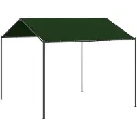 Syfax Pavillon de 4 x 4 x 2,6 mètres, couleur taupe, en polyester et en acier