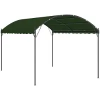 Syfax Pavillon de 4 x 3 x 2,6 mètres, en polyester vert et en acier