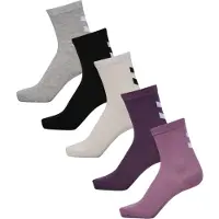 Hummel Chaussettes gris / violet / noir / blanc