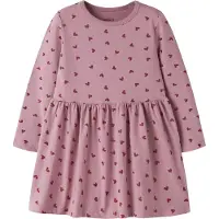 Name it Robe 'NMFVIVIAN' mauve / rouge foncé