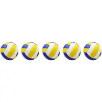 Torribaly Lot de 5 ballons de volley-ball professionnels en PVC imperméable, souples et faciles à transporter