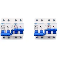 Torribaly 2X TOMZN TOB1-63H Disjoncteur de Transfert Manuel Double Alimentation 63A 2P+2P MTS AC 50HZ/60HZ