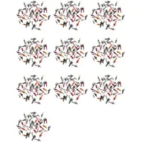 ISTOVO 500 Pcs ÉChelle G 1:30 Mélange Peint Modèle Personnes Train Park Street Passenger Figures