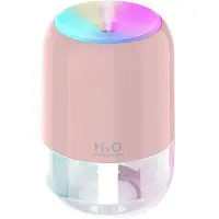 Tlily Humidificateur D'Air USB, LumièRe D'Ambiance, Parfum, PulvéRisation Intelligente, Diffuseur D'AromathéRapie Coloré, Humidificateur pour Voiture,