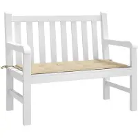 OEM Chaise longue de jardin - 100 x 50 cm - Beige - Tissu Oxford - Hydrofuge et respirant - Chaise longue universelle avec sangles de fixation - Rembourrage double