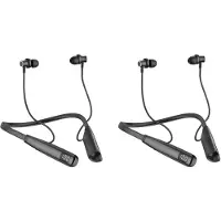 Torribaly 2X Écouteurs Sans Fil Tour de Cou Y10 avec Microphone Écouteurs Intra-Auriculaires de Sport Longue Durée de Vie de la Batterie Réduction Du Bruit