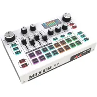 Torribaly Carte Son de Diffusion en Direct X7 Changeur de Voix Mixeur DJ Effets pour PC Smartphone Ordinateur Interface Audio Carte Console