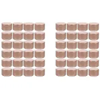 Typecat 48 Pièces Étiquettes Décoratives pour Pots de Bougies Boîtes de Rangement Vides Bougies en Fer Blanc Bougeoirs Récipients Ronds en Étain, C