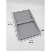 Hailo Couvercle 1128339 pour seau intérieur 38 litres gris clair