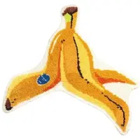 Semoic Tapis de Personnalité Mignon et Irrégulier, Décoration de la Maison, Salon, Chambre à Coucher, Couverture de Lit, Tapis Doux en Peluche, Banane
