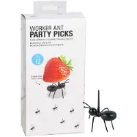Tlily Paquet de 120 Fourchettes de DéCoration de Fruits Aliments pour Fourmis Fourchettes en Forme de Fourmi Snack Gâteau Dessert Maison Cuisine FêTe