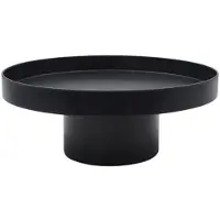 Tlily Plateau de CosméTiques de Parfum de Fruits D'Abs Noir Blanc Rond Plateau DéCoratif Organisateur Panneau de DéCoration de la Maison Panneau de