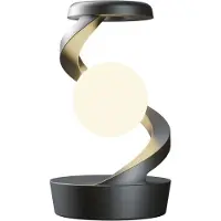 Semoic 3D Levitating Lamp RGB Floating LED Night Light Floating and in Air with LED Moon Lamp Grey