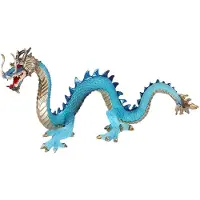 Typecat Statue de Dragon Feng Shui Statue de Dragon Porte-Bonheur Décoration de Table Réaliste Centre de Table Sculpture Figurines A