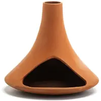 Semoic Support en Bois Sacré Péruvien Palo Santo, Plateau à Sauge, Support en Céramique, Aromathérapie, Terre Cuite