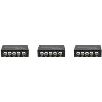 Torribaly 3X Signal 1 en 4 Sorties AHD/CVI/TVI Video Splitter HD Caméra Coaxiale, Noir