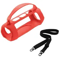 Torribaly Étui de Transport Portable en Silicone avec Bandoulière pour Enceinte pour Charge 5 Wi-Fi/Charge5