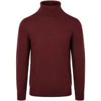 Suitable Pull Col Roulé Merino Bordeaux Rouge taille XL