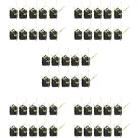 Torribaly 50 Pièces Séries Bricolage Mouvement Silencieux Broche Mains Mur Horloge à Quartz Mécanisme de Mouvement Outils de Réparation Partie Horloge Jeu