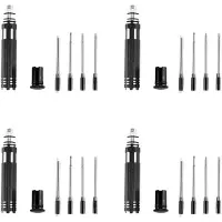 ISTOVO 4X Jeu de Tournevis à Douille Hexagonale 4 en 1 Tournevis Hexagonal H1.5 H2.0 2.5 H3.0Mm Outils de Modélisation pour Avion RC