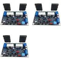 Torribaly 3X Amplificateur Audio Mono Canal Hi-Fi 100 W 2SC5200 + 2SA1943, Double Sortie Haut-Parleur 35 V pour Projets de Cinéma Maison DIY.