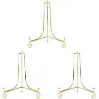 Semoic 3X Présentoir en ou Support Artisanal Support de Livre Support de Photo Piédestal Bol Cadre de Plat Support D'Assiette Photo Chevalet Décor de