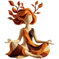 Semoic Sculpture Harmonie Intérieure, Figurine de Méditation, Statue de Yoga Décorative, pour Salon, Chambre, Bureau, Cadeau de Relaxation
