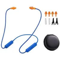 Torribaly Écouteurs de Travail avec Réduction de Bruit, Casque Sans Fil à Tour de Cou avec Microphone, Protection Auditive