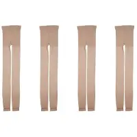 Typecat 4X Nouveau Mode Hot Collants avec Le Doigt de Pied Ouvert Transparents Ultra-Mince Collant Bas Carne pour Femmes