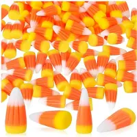 Tlily 50 PièCes Halloween RéSine Bonbons MaïS Artificiel 3D Bonbons MaïS Perle Automne Faux MaïS Scrapbooking Embellissements