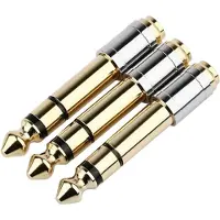 Torribaly 3Pc 6.35Mm à 3.5Mm Convertisseurs 1/4 Pouces Mâle 1/8 Pouces Femelle 6.35 à 3.5 Jack Casque Audio Adaptateur Microphone Connecteur