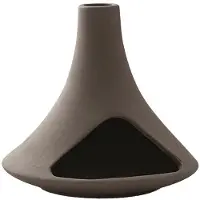 Semoic Support en Bois Sacré Péruvien Palo Santo, Plateau à Sauge, Support en Céramique pour Aromathérapie, Terre Sombre