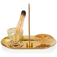 Typecat Porte-Encens 4 PièCes, Porte-Sauge, BrûLeur D'Encens Pour Bâtons D'Encens/Encens En Bobine/CôNes D'Encens, Pour Salle de MéDitation Et de Yoga