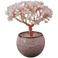Semoic 1 Pièce de Base de Bol en Cristal Naturel de Citrine et de Quartz, Décoration D'Intérieur, Ornement de Bureau pour Famille et Amis, Cadeau A