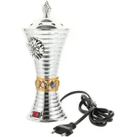 Semoic Brûleur D'Encens en Fer pour SPA, Brûleur Décoratif (Prise UE), Brûleur Électrique B