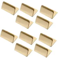 Semoic Porte-Cartes de Table en Laiton 10 Pièces de Taille, Porte-Cartes de Table Vintage, Petits Supports de Cartes de Table Antiques, Étiquettes de
