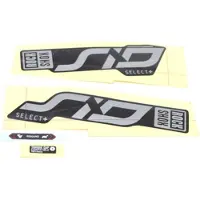 RockShox Sid Select Plus Kit autocollant noir 27.5-29'' Noir 27.5-29