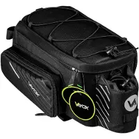 Vayox Sacoche de vélo pour porte-bagages, VA0171 12 L, noir
