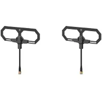 ISTOVO 2X Antenne Moxon 868M/915M, Connecteur SMA 860-930 MHz pour Drone FPV Longue Portée, Quadricoptère RC, Freestyle, Pièces de Bricolage.