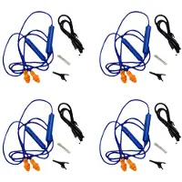 Torribaly 4X Bouchons D'Oreille Écouteur pour Travail, Suppression Du Bruit, Protection Auditive, Chantiers de Construction, Endroits Bruyants Bleu