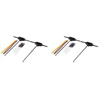 Typecat 2X Récepteur ELRS 2,4 GHz à Double Antenne pour Drones de Course Freestyle Longue Portée. Stabilité Du Signal Améliorée.
