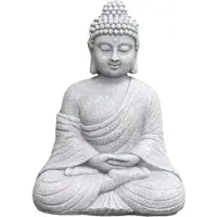 Semoic Vintage Jardin Bouddha Statue IntéRieur Jardin ExtéRieur Zen Bouddhisme Figurine Sculpture Bureau à Domicile Magasin DéCor Ornement