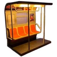 Semoic Lampe de Table Décorative Rétro Style Métro Vintage, avec Lumière LED Chaude