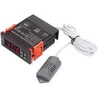 Typecat Contrôleur D'Humidité SVWL-8040 220 V LED, Compteur Numérique D'Humidité de L'Air avec Sonde de Température 1 %-99 % HR.