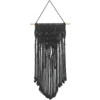 Semoic C-Tenture Murale Tricotée Style Tapisserie Tissée à la Main en Macramé Décorations pour la Maison