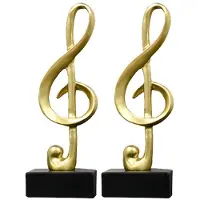 Semoic Notes de Musique Figurines Salon Meuble TV Bureau Décoration Simple Élégant Décoratif Cadeau B