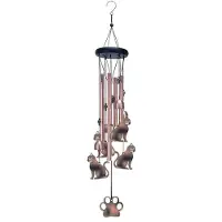 Semoic Carillons Éoliens D'Extérieur pour Animaux, Cadeau pour Amoureux des Chats, Cadeau D'Anniversaire, Cadeau Commémoratif, Décoration de Jardin