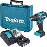 Makita Perceuse-visseuse sans fil DDF 490 RT1E 18 V 65 Nm sans balais + 1 batterie 5,0 Ah + chargeur + mallette
