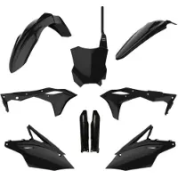 Polisport Mx Kawasaki Kx250f 17-20 90715 Kit plastique noir Noir Taille unique